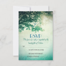 Vintage alte Eichenholzkarten RSVP Karte