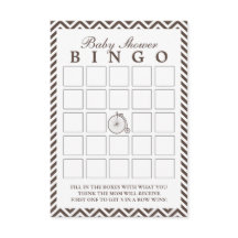 Vintage alte Fahrrad Chevron Baby Shower Bingo Kar