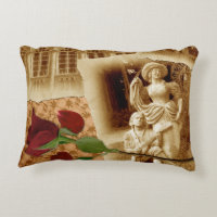Vintage alte Fotos Rose Petals Shabbychic Kissen