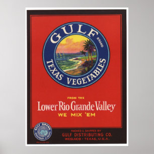 Vintage alte Gemüse-Kratzeretiketten Poster