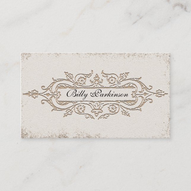 Vintage alte Geschäftskarte Visitenkarte (Vorderseite)