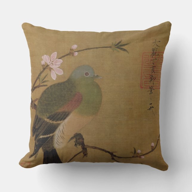 Vintage alte japanische Malerei eines wilden Kissen (Vorderseite)