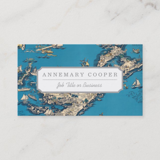 Vintage Alte Karte der Bermuda-Inseln (Vorderseite)