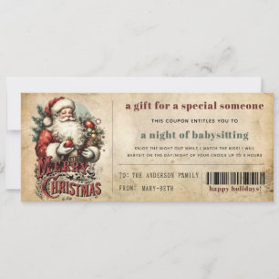 Vintage Alte Papier Grunge Weihnachts-Geschenkguts Feiertagskarte