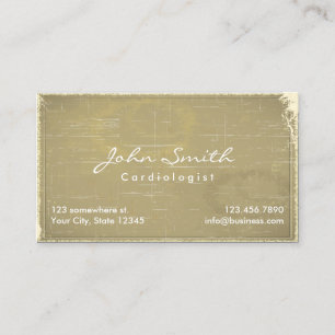 Vintage alte Papierkardiologen-Geschäfts-Karte Visitenkarte