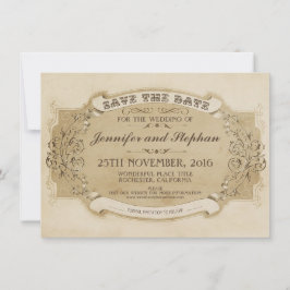 Vintage alte Save the Date Karte