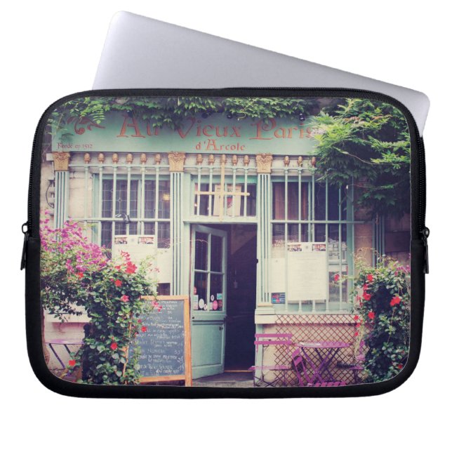 Vintage alte Stadt Paris Laptopschutzhülle (Vorderseite)