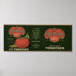 Vintage alte Tomaten/Paradeiser Fruchtkästen Poster
