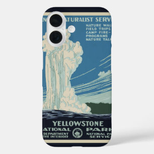 Vintage Alte Treue im Yellowstone Nationalpark iPhone 16 Hülle