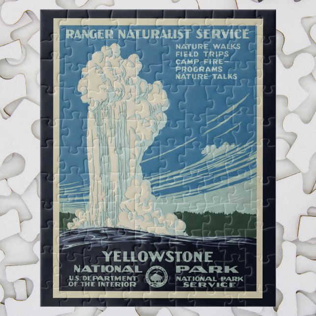 Vintage Alte Treue im Yellowstone Nationalpark Puzzle (Von Creator hochgeladen)