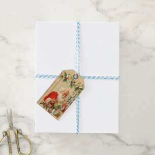 Vintage Alte Welt - Weihnachtsgeschenk-Tag Geschenkanhänger