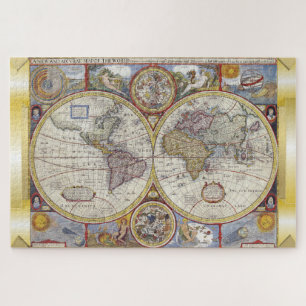 Vintage Alte Weltkarte Jigsaw Puzzle