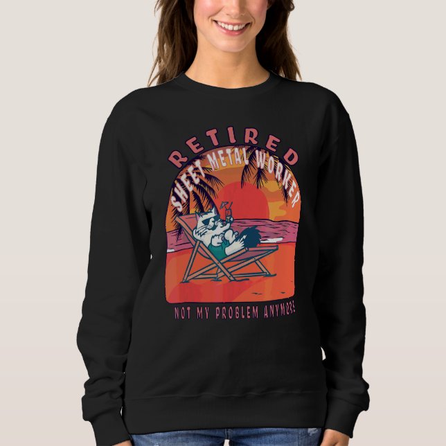 Vintage Altersversorgung von Arbeitskräften Sweatshirt (Vorderseite)