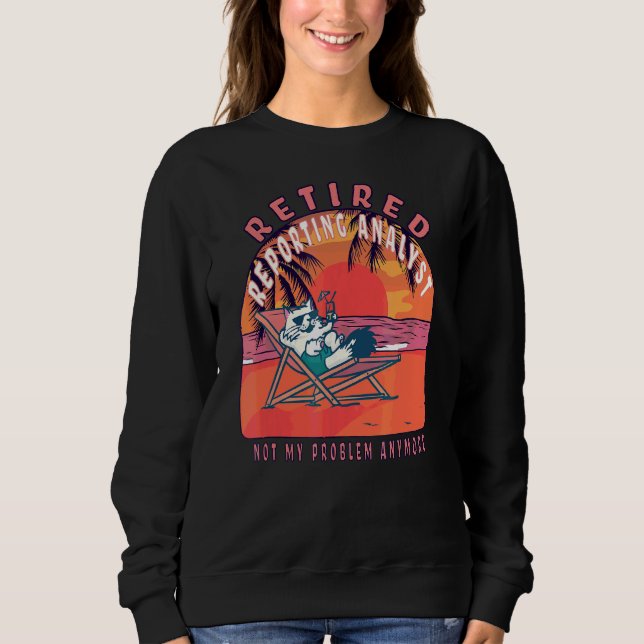 Vintage Altersvorsorge-Analyse Sweatshirt (Vorderseite)