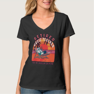 Vintage Altersvorsorge für müde Musiklehrer T-Shirt