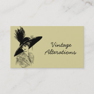 Vintage Alterungs-Seamstress-Designer Visitenkarte