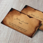 Vintage, altgebrannte Papierpastete Visitenkarte<br><div class="desc">Vintage Altgebrannte Papierpapper-Visitenkarten.</div>