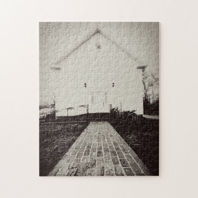 Vintage Altkirche Puzzle (Vertikal)