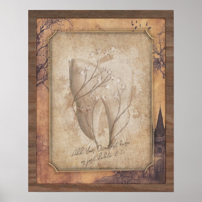 Vintage altmodische Dentalkunst - Zahnarztgeschenk Poster (Vorne)