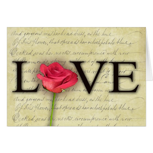 Vintage altmodische Liebe (Vorderseite (Horizontal))