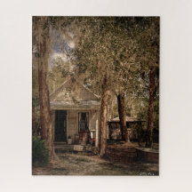 Vintage Altstadt Florida Rustikale Hütte aus Holz