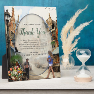 Vintage Altstadt Kunst Fotoplatte