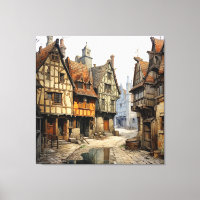 Vintage Altstadt Kunst