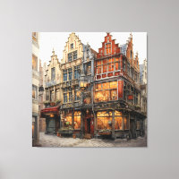 Vintage Altstadt Kunst