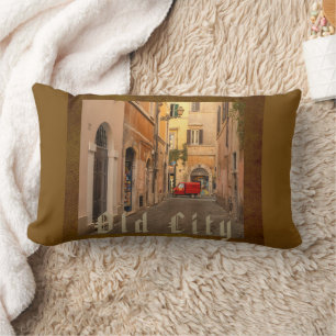 Vintage, Altstadt, Oldtimer, Antik-Stil Lendenkissen