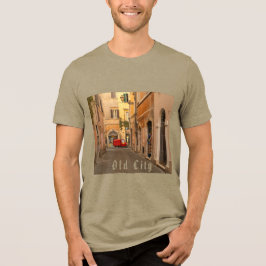 Vintage, Altstadt, Oldtimer, Antik-Stil Tri-Blend Shirt