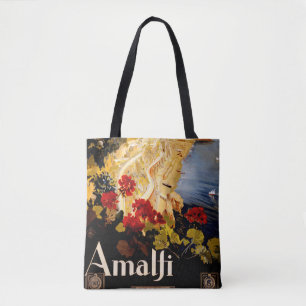 Vintage Amalfi Italia Reise-Grafikposter-Kunst