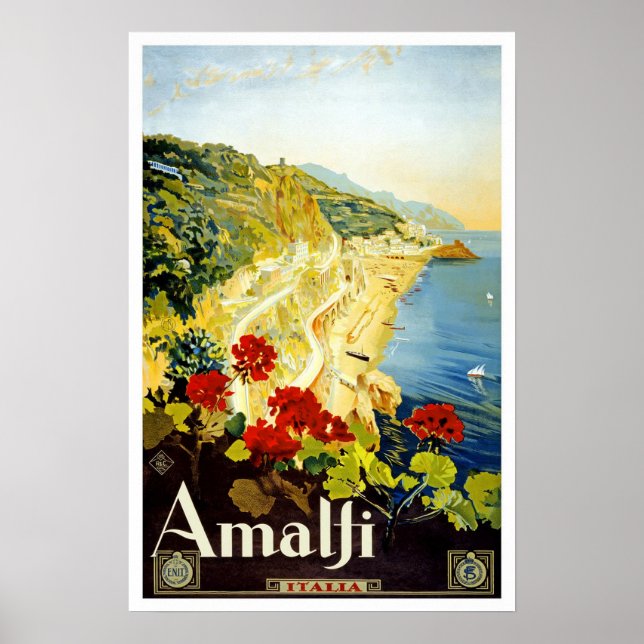 Vintage, Amalfi Poster (Vorne)