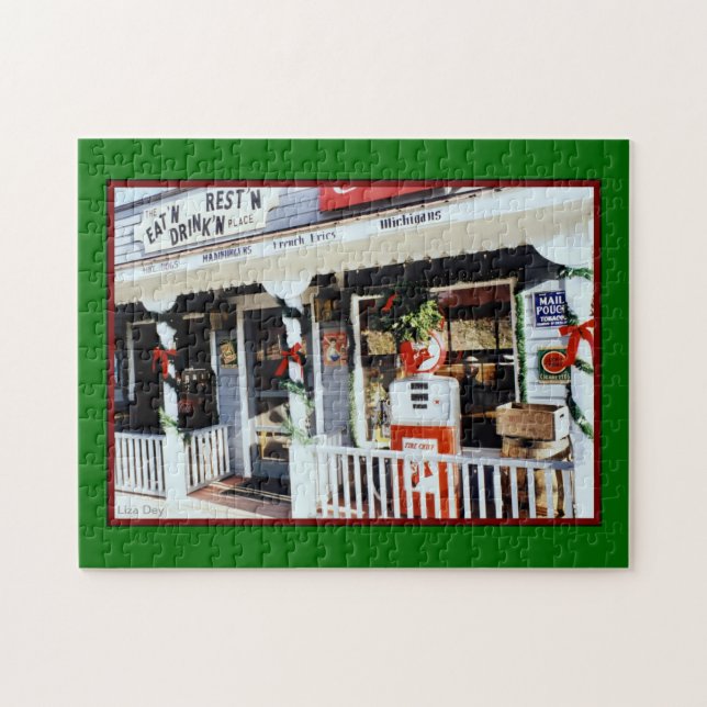 "Vintage Ameriana Christmas" Jigsaw Puzzle (Horizontal)