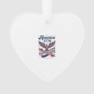 Vintage America 1776 Adler Patriotisches Shirt Des Ornament