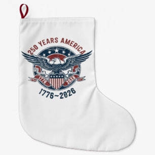 Vintage America 250 Adler-Siegel – 1776-2026 Großer Weihnachtsstrumpf