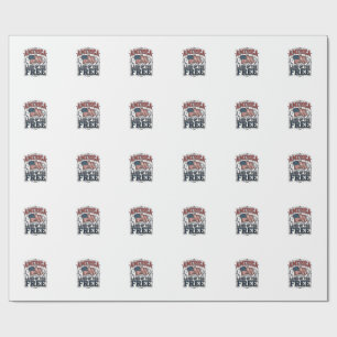 Vintage America Land Of The Free Patriotisches Shi Geschenkpapier