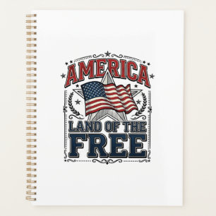 Vintage America Land Of The Free Patriotisches T-S Planer