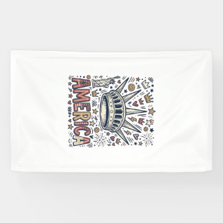 Vintage America Liberty Crown Patriotisches Shirt  Banner