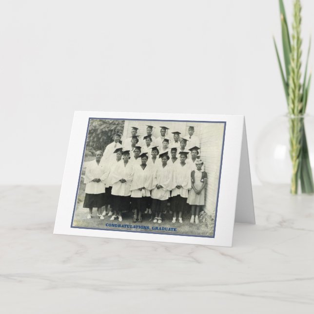 Vintage American-American-Abschluss-Card Karte (Vorderseite)