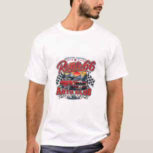 Vintage American Auto Club Retro Road Trip Auto De T-Shirt