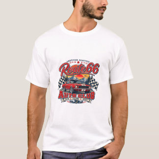 Vintage American Auto Club Retro Road Trip Auto De T-Shirt