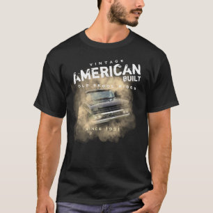 Vintage American Built Old Skool Rides Smoky Truck T-Shirt