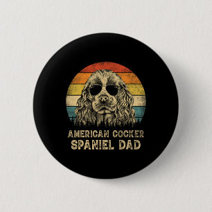 Vintage American Er Spaniel Vater Hundeliebhaber V Button