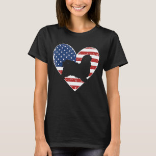 Vintage American Flag 4. Juli Havanese Vater Mutte T-Shirt