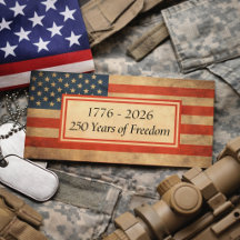 Vintage American Flag Firmenname 250. Geburtstag