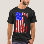 Vintage American Flag Golf Men Women  T-Shirt<br><div class="desc">Vintage American Flag Golf Men Women  .</div>