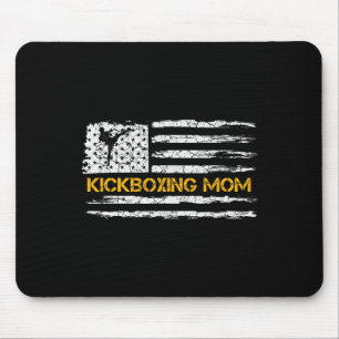 Vintage American Flag Mma Kickboxer Mutter S Mousepad