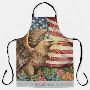 Vintage American Flag Schürze, Adler, Koch Küche Schürze