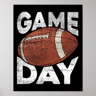 Vintage American Football-Spiel Sportliebhaber Poster