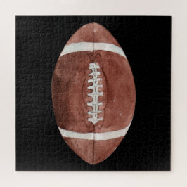 Vintage American Football Wasserfarben-Kunst Puzzle
